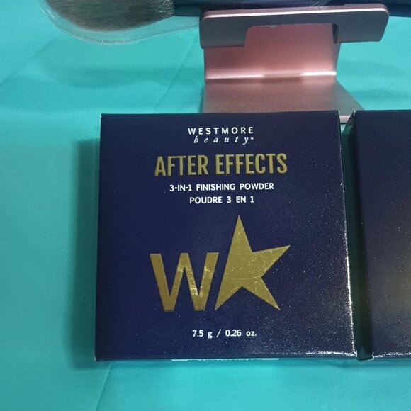 NIB Westmore Beauty Lot ~ 2 After Effects Finishing Powder + Makeup Brush USA - Picture 2 of 6